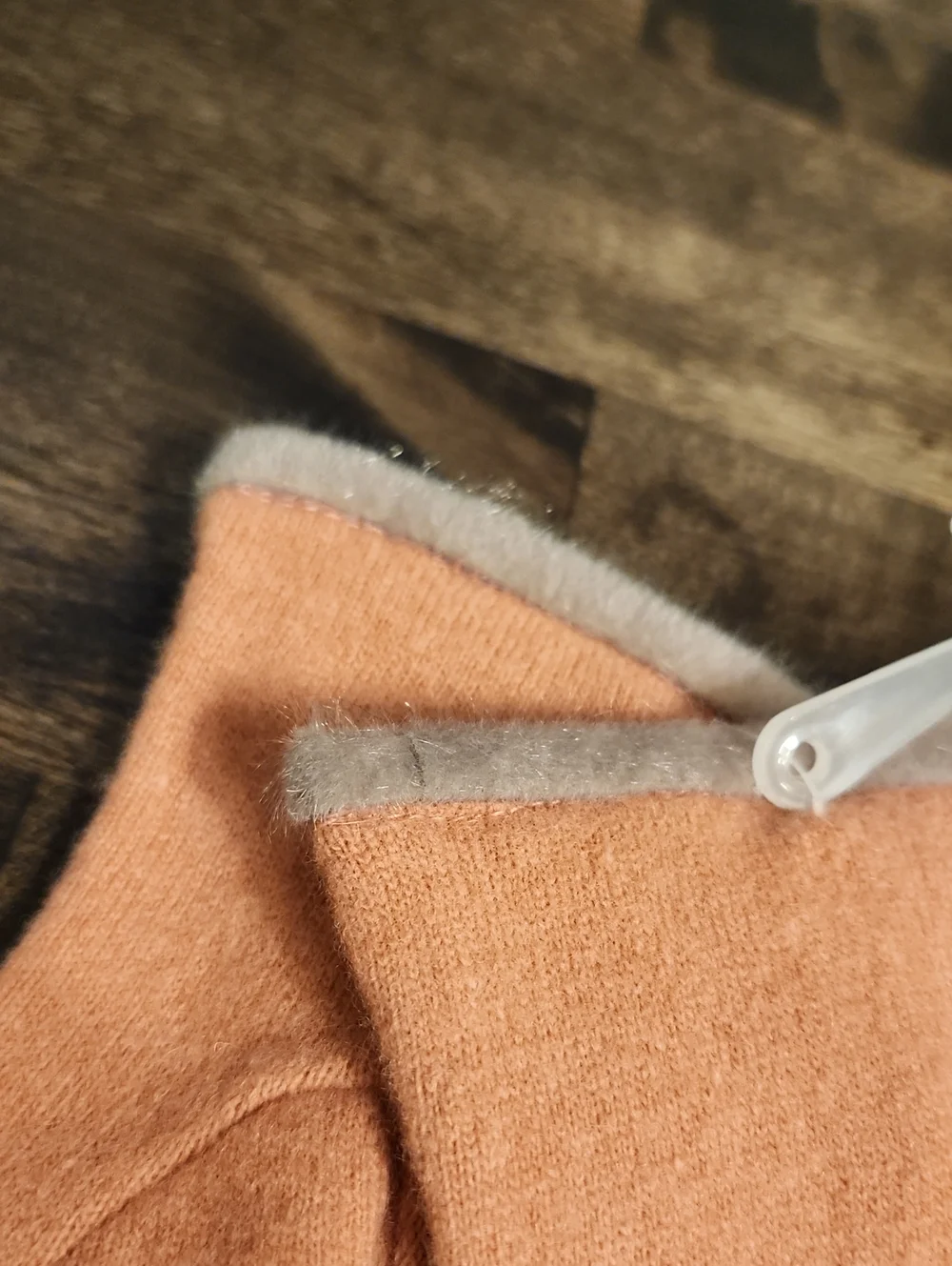 Powder UK Christabel Wool Candy Gloves Pink And Grey